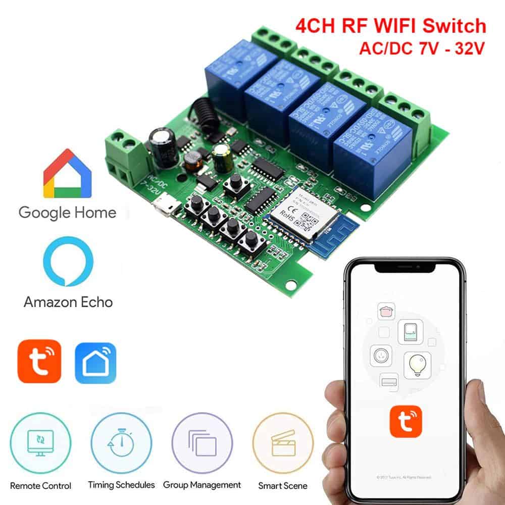 Smart Ch Relay Wifi Switch Tuya Home Automation