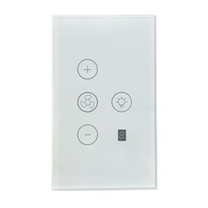 Smart WiFi Fan Light Switch touch panel tuya smart life