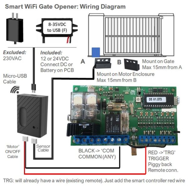 smart wifi garage door opener dc wiring diagram tuya smarthome