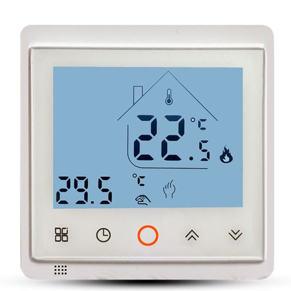 smart wifi thermostat heating controller tuya white