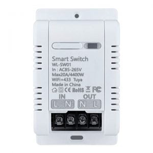 smart basic wifi switch 20A + 433Mhz geyser timer control tuya smartlife