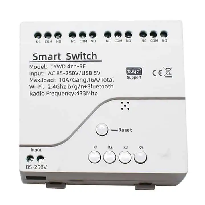 Smart 4Ch Relay WiFi Switch Tuya Home Automation