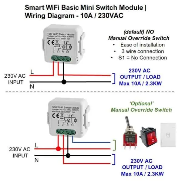 Smart Switch Inline IP66 WiFi 10A | Smart Home | South Africa