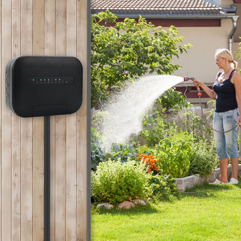 smart wifi 6 zone irrigation sprinkler controller mounting