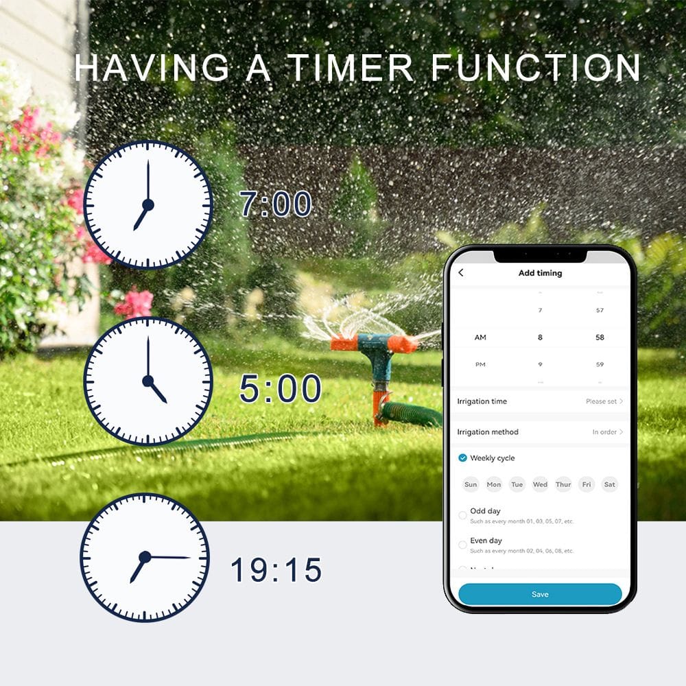 smart wifi 6 zone irrigation sprinkler controller tuya timer