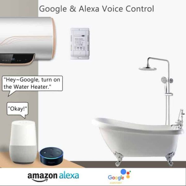 smart wifi switch 20A with energy monitor google alexa