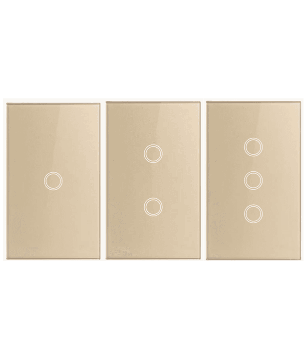 Smart Touch Switch Gold Faceplate